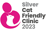cat friendly clinic logo silver